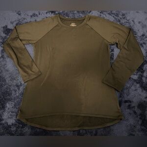 Black Insulated Long Sleeve Top